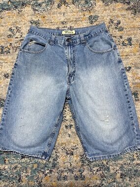 VTG Paco Light Blue Washed Denim Jean Shorts - Classic Five-Pockets Size 32
